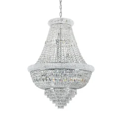 Ideal Lux DUBAI - Plafonnier Intérieur Suspension 24 Lumières Chrome, E14