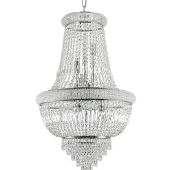 Ideal Lux DUBAI - Plafonnier Intérieur Suspension 24 Lumières Chrome, E14