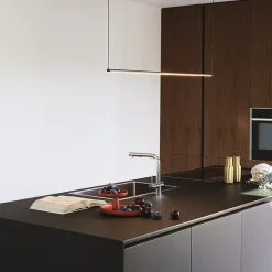 Ideal Lux ESSENCE Plafonnier Led Intégré Noir 126cm 3000K