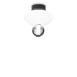 Ideal Lux LUMIERE Semi-Plafonnier LED Intégré Noir 2350Lm 3000K