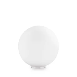 Ideal Lux Mapa Bianco - Lampe de table Globe moyenne à 1 lumière, blanc, E27