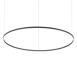 Ideal Lux ORACLE SLIM Plafonnier LED rond intégré à intensité variable de 150 cm, 4 000 K, noir