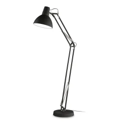 Ideal Lux WALLY Lampadaire Task Noir