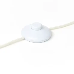 INNA Lampadaire 1L bois clair/blanc E27 60W - bambou/plastique - ampoule non incluse