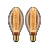 Inner Glow Edition Ampoule LED Ampoule intérieure torsadée E27 230V 2x230lm 2x4W 1800K Doré