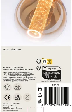 Inner Glow Edition Globe LED Ampoule intérieure torsadée E27 230V 230lm 4W 1800K Doré