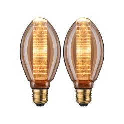 Inner Glow Edition Kit Ampoules LED E27 230V 2x230lm 2x4W 1800K Doré sphérique