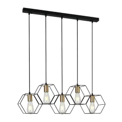 Italux Aina Plafonnier suspendu moderne à 5 lumières, E27