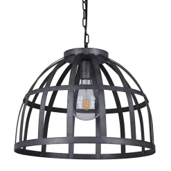 Italux Calera - Suspension Industrielle Et Rétro Antique Argenté 1 Lumière, E27