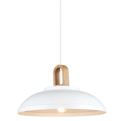 Italux Danito - Suspension moderne blanche à 1 lumière, E27