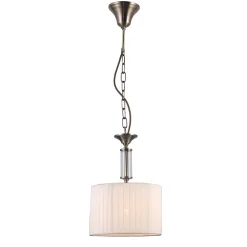 Italux Ferlena Plafonnier suspendu cylindrique classique à 1 lumière, E14