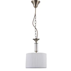 Italux Ferlena Plafonnier suspendu cylindrique classique à 1 lumière, E14