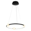 Italux Lausanne - Pendentif suspendu moderne à LED noir, rose, blanc chaud 3000K 2100lm dimmable