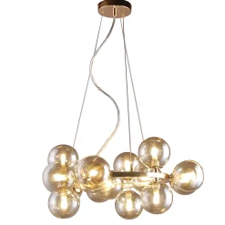 Italux Marbelio Plafonnier suspendu moderne à 15 lumières, G9