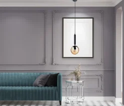 Italux Ravena Plafonnier suspendu moderne à 1 lumière, E27