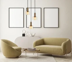 Italux Santia Plafonnier suspendu moderne à 3 lumières, E27