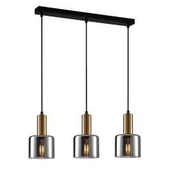 Italux Santia Plafonnier suspendu moderne à 3 lumières, E27