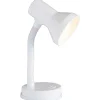 JUNIOR Lampe à poser blanc métal/plastique -E27 28W - ampoule non incluse