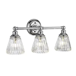 Keynes Applique 3 Lumières Chrome Poli IP44