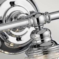 Keynes Applique 3 Lumières Chrome Poli IP44