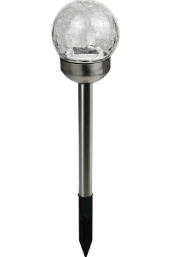 Kit 6 spots solaires d'extérieur à piquer ⌀10cm IP44 blanc froid argent