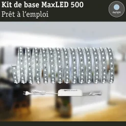 Kit bandeau led MaxLED 500 Lumière du Jour pour éclairage indirect Paulmann 500 cm