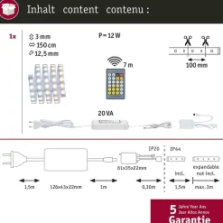 Kit bandeau led MaxLED 500 variable Blanc Froid , Blanc Chaud - pour éclairage indirect 1.5