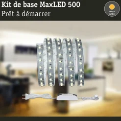 Kit bandeau MaxLED 500 Basic set blanc chaud Paulmann - éclairage indirect 150 cm