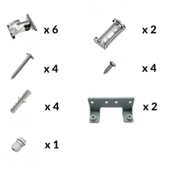 Kit de Réglette LED Etanche Double pour Tubes T8 60cm IP65 (2 Tubes Néon LED 60cm T8 10W inclus) - Blanc Neutre 4000K - 5500K