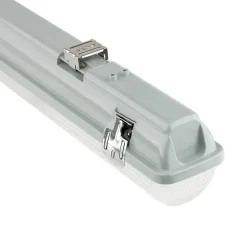 Kit de Réglette LED Etanche Double pour Tubes T8 60cm IP65 (2 Tubes Néon LED 60cm T8 10W inclus) - Blanc Neutre 4000K - 5500K