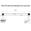 Kit de Réglette LED étanche + 1 Tube Néon LED 150cm T8 22W - Blanc Neutre 4000K - 5500K - SILAMP