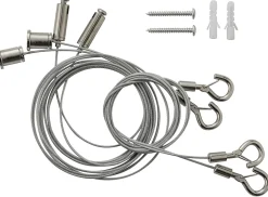 Kit de suspension pour panneau LED LED Pictor Colours argent