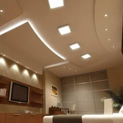 Kit en Saillie BLANC pour Panneau LED 30x30 Slim - SILAMP