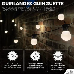 Kit Guirlande Guinguette 30m Blanche