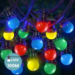Kit Guirlande Guinguette 100m IP 65 Multicolore