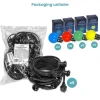 Kit Guirlande Guinguette 50m IP 65 Multicolore