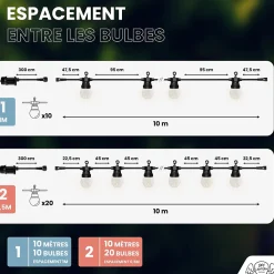 Kit Guirlande Guinguette 30m Transparent