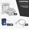 Kit Guirlande Guinguette 50m IP65 Câble Blanc Bulbes Blancs