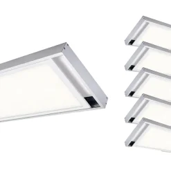 Kit Saillie ALU pour Panneau LED 120x30 Slim (Pack de 6) - SILAMP