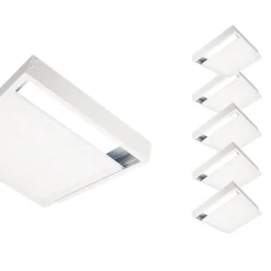 Kit Saillie BLANC pour Panneau LED 60x60 Slim (Pack de 6) - SILAMP