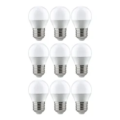 Kit Sphérique LED E27 230V 3x470lm 3x5,5W 2700K Opale