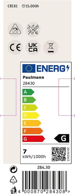 Kit Standard 230 V Réflecteur LED 9x425lm 9x6,5W 2700K Alu