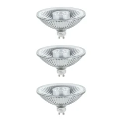 Kit Standard 230 V Réflecteur LED QPAR111 GU10 3x350lm 3x4W 2700K Alu