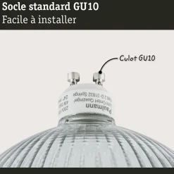 Kit Standard 230 V Réflecteur LED QPAR111 GU10 3x350lm 3x4W 2700K Alu