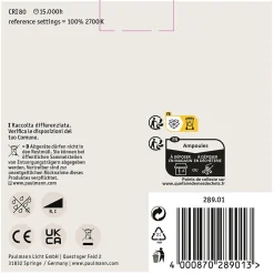 Kit Standard 230 V Réflecteur LED QPAR111 GU10 3x425lm 3x6,5W 2700K gradable Argent