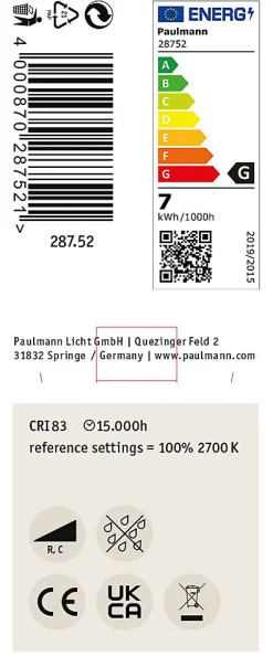 Kit Standard 230 V Réflecteur LED GU10 Kit de 3 3x460lm 3x7W 2700K gradable Blanc dépoli