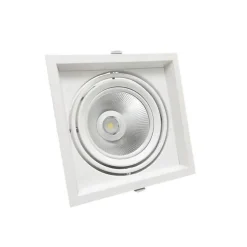 Kit Support AR111 Encastrable Orientable avec Ampoule LED 20W - Blanc Chaud 2300k - 3500k - SILUMEN