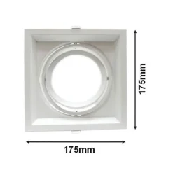 Kit Support AR111 Encastrable Orientable avec Ampoule LED 20W - Blanc Chaud 2300k - 3500k - SILUMEN