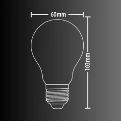 KOZii - Ampoule LED connectée KOZii, éclairage multi-blancs, Filament, E27 A60 Opaque 7W cons., - KRFE806GOCCT