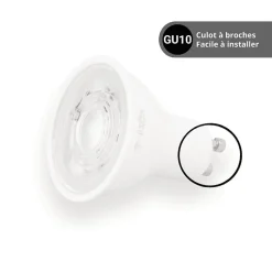 KOZii - Ampoule LED connectée KOZii, éclairage blancs + couleurs, GU10 Spot 5W Variation de couleur et luminosité - KG50SRVBCCT